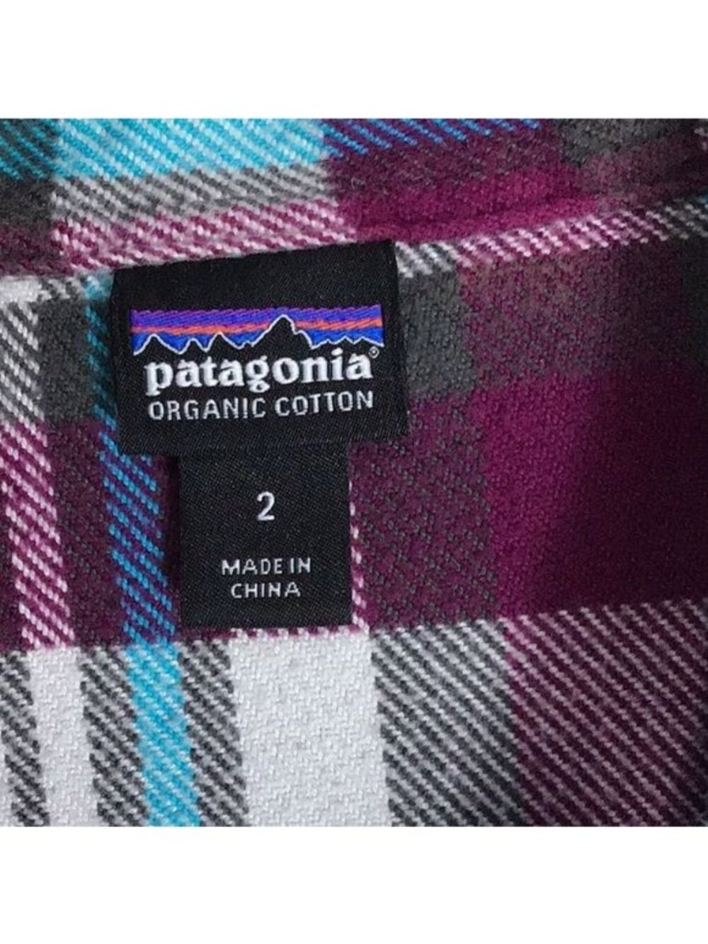 Patagonia Womans 2 (X Small) Fjord Flannel Organic Cotton Button Down Long Sleev - Picture 2 of 6